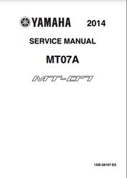 yamaha 2014 mt-07 service manual pdf