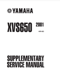 yamaha xvs 650 supplementary service manual pdf