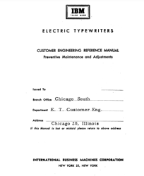 IBM 01 Maintenance Manual PDF