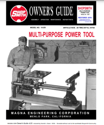 shopsmith magna 10e restored owners manual pdf