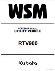 workshop service repair manual kubota rtv 900 utility vehicle pdf