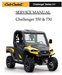 550 750 utility vehicle service repair manual cub cadet challenger 550 750 4x4 pdf