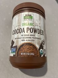 now foods original organic cocoa powder 12 oz - by now foods usa stock new