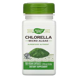 original chlorella 100 vegan capsules herbal extract supplement usa nature's way