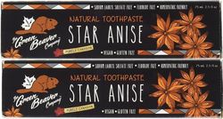 pack of two. original green beaver toothpaste star anise healthy usa stock new