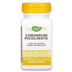 original picolinate nature's way chromium, 100 herbal capsules new usa stock new