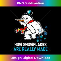 how snowflakes are really made snowman funny christmas - edgy sublimation digital file - rapidly innovate your artistic vision