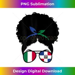italy and dominican republic mix afro half italian dominican - artisanal sublimation png file - pioneer new aesthetic frontiers