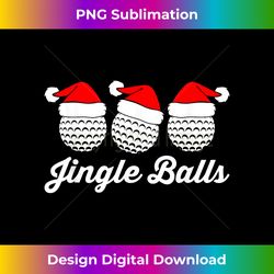 jingle balls christmas golf balls with santas hats xmas golf - innovative png sublimation design - ideal for imaginative endeavors