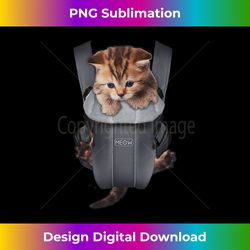 meow cat kitten carrier - futuristic png sublimation file - pioneer new aesthetic frontiers