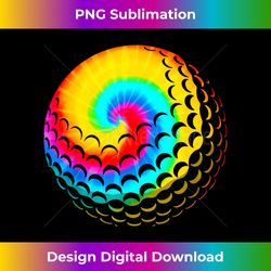 cute tie dye golf  funny rainbow colored ball - chic sublimation digital download - tailor-made for sublimation craftsmanship