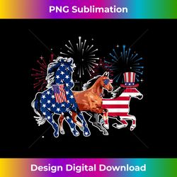 happy 4th of july american flag red white horse and blue - contemporary png sublimation design - enhance your art with a dash of spice