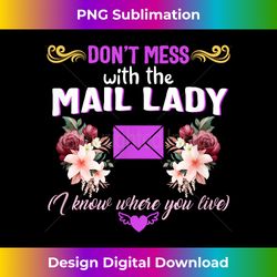 mail lady know where live postal worker carrier post office - edgy sublimation digital file - animate your creative concepts