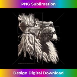 jesus lion of tribe judah christian cross - artisanal sublimation png file - challenge creative boundaries