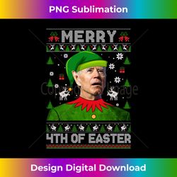 joe biden merry 4th of easter ugly christmas er - sublimation-optimized png file - pioneer new aesthetic frontiers
