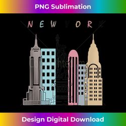 nyc new york city manhattan skylines statue of liberty - sleek sublimation png download - enhance your art with a dash of spice