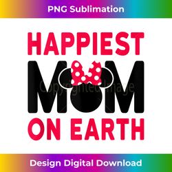disney mother's day happiest mom - futuristic png sublimation file - chic, bold, and uncompromising