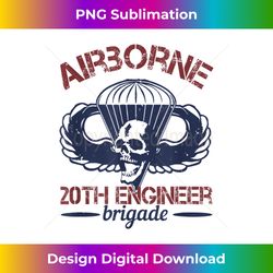 airborne 20th engineer brigade us army - artisanal sublimation png file - striking & memorable impressions