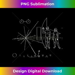 pioneer plaque space travel from earth & mankind to aliens - edgy sublimation digital file - pioneer new aesthetic frontiers