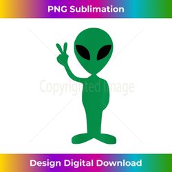 Alien Peace Sign T - Minimalist Sublimation Digital File - Rapidly Innovate Your Artistic Vision