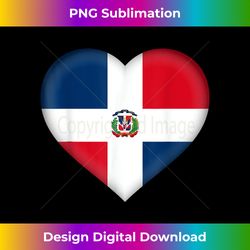 i love dominican republic dominican flag heart outfit - classic sublimation png file - customize with flair