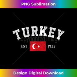 turkey est. 1923 turkish flag independence day - timeless png sublimation download - reimagine your sublimation pieces