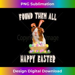 funny guinea pig with cute bunny ears easter day eggs basket - vibrant sublimation digital download - customize with flair