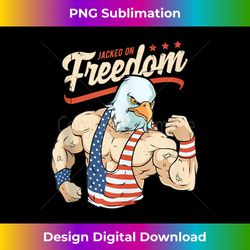 funny jacked on freedom eagle workout 4th of july - innovative png sublimation design - crafted for sublimation excellence