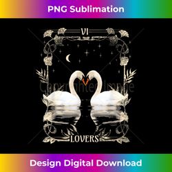 the lovers tarot card romantic loving moonlight swans - chic sublimation digital download - crafted for sublimation excellence