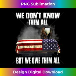 we don't know them all but we owe them all - eagle- flag day - minimalist sublimation digital file - enhance your art with a dash of spice