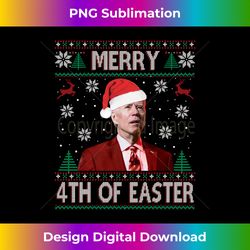 merry 4th of easter funny joe biden christmas ugly er - contemporary png sublimation design - spark your artistic genius
