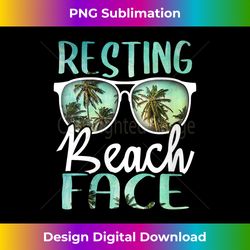 s resting beach face vintage retro funny beach vacation - futuristic png sublimation file - striking & memorable impressions