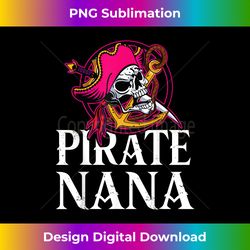 Pink Skull & Swords Happy Day To Me You Pirate Nana Grandma - Artisanal Sublimation PNG File - Tailor-Made for Sublimati