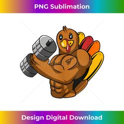Turkey Bodybuilding Thanksgiving Day Gym Workout Fitness - Vibrant Sublimation Digital Download - Enhance Your Art with