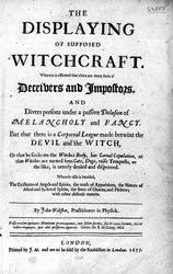 the displaying of supposed witchcraft by webster, john,