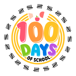 100 Days Of School Celebration SVG