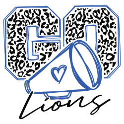 Nfl Football Leopard Go Lions Cheer SVG