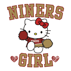 Kitty Niners Girl San Francisco 49ers SVG