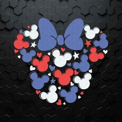 Minnie Mouse Happy 4th Of July SVG Disney Face Minnie SVG