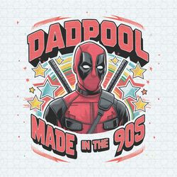 retro dadpool superhero dad png