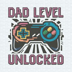 dad level unlocked gaming controller svg