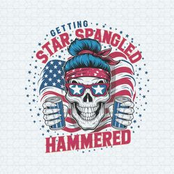 getting star spangled hammered skeleton girl png