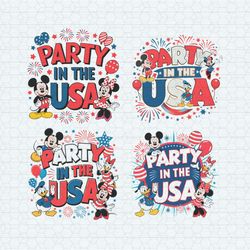 party in the usa 4th of july svg png bundle