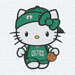hello kitty boston celtics nba basketball svg