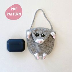 crochet sad hamster meme pouch tutorial