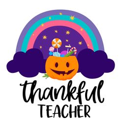 Thankful Tearcher SVG Happy Halloween SVG Candy SVG