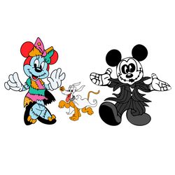 Mickey And Minnie Mouse SVG Jack Skellington SVG Dog Disney SVG