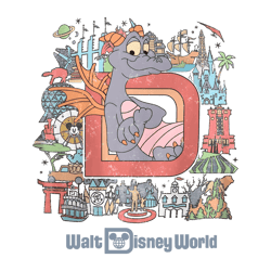 Vintage Walt Disney World PNG Disney Figment Epcot PNG