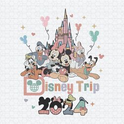 Disney Trip 2024 Mickey Friends Castle PNG