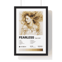 Fearless Taylor Swift Album Print Satin Poster Png File